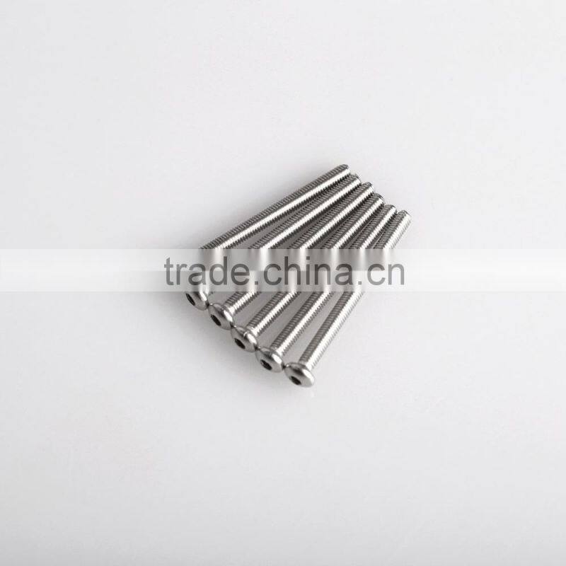 SS017 500pcs/lot Hot Sale Hobby Carbon M3*35mm Hex Button Stainless Steel Screw Price