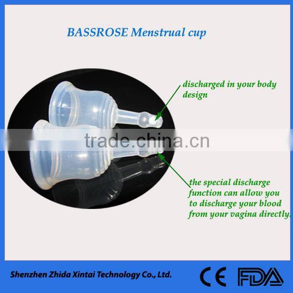 lady like medical used silicone menstrual cup soft and foldable