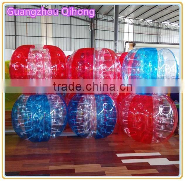 inflatable soccer bubble zorb ball, body zorbing ball