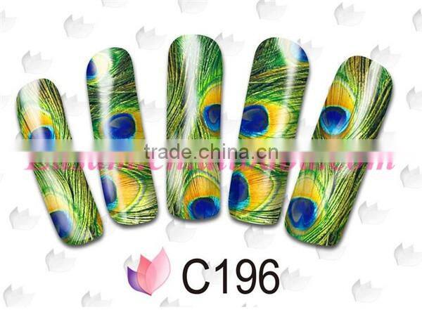water transfer printing nail sticker , sticker for manicure