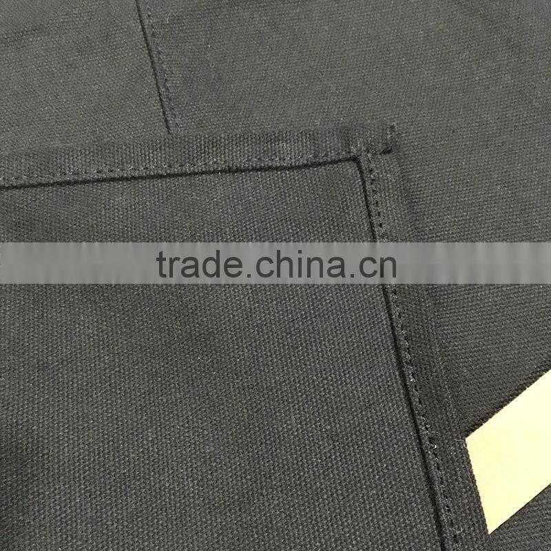 custom high quality black canvas apron for men
