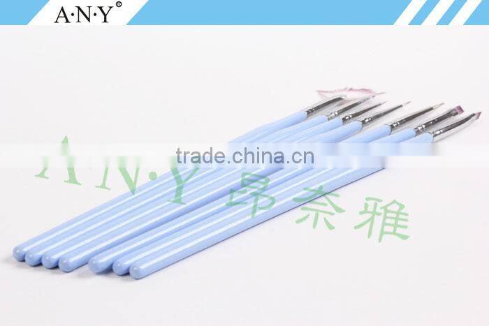 ANY Nail Artist Using Nails Design Wood Handle 7PCs Nail Brush Set