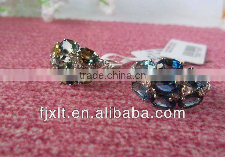 Hot Sale Fashion Design 925 Sterling Silver Natural Blue Sapphire Ring