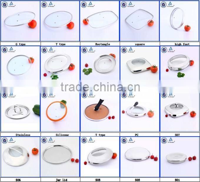 tempered glass lids wth 4mm float glass