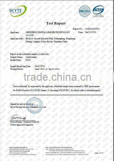 Trade asssurance supplier 5 megapixel USB document Scanner