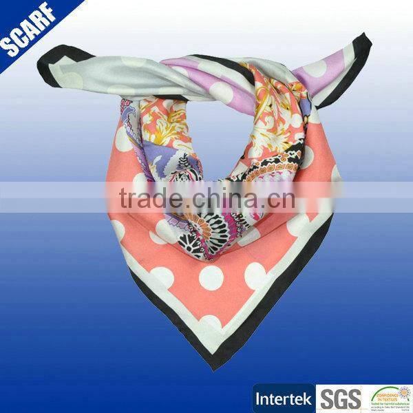 2015 silk satin square scarf foulsrd 50*50cm