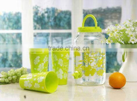Colorful 1Gallon Plastic Beverage Dispenser