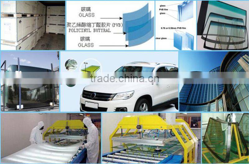 clear pvb film 0.38mm/0.76mm for laminated safety glass