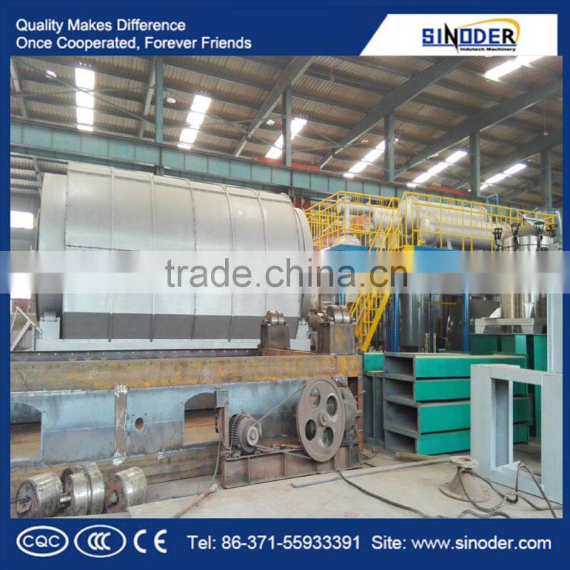 Tire,plastic, rubber pyrolysis oil distillation plant