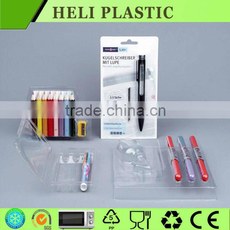 PVC blister plastic stationary tray/container