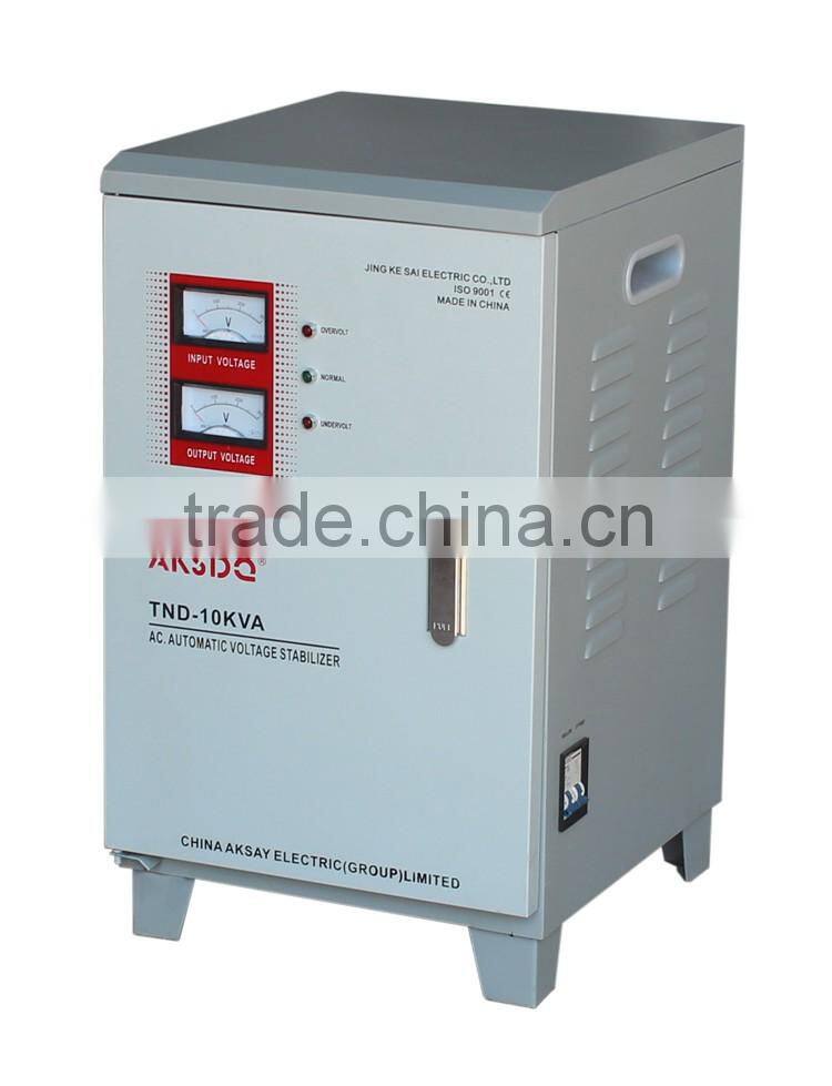 SVC 10Kva Automatic Single Phase Copper Coil Servo Motor Digital Voltage Stabilizer For Computer