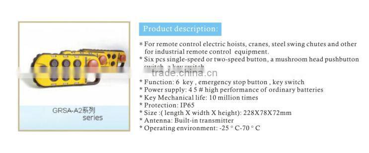 GRSA-A2 joystick for industrial remote control equipment