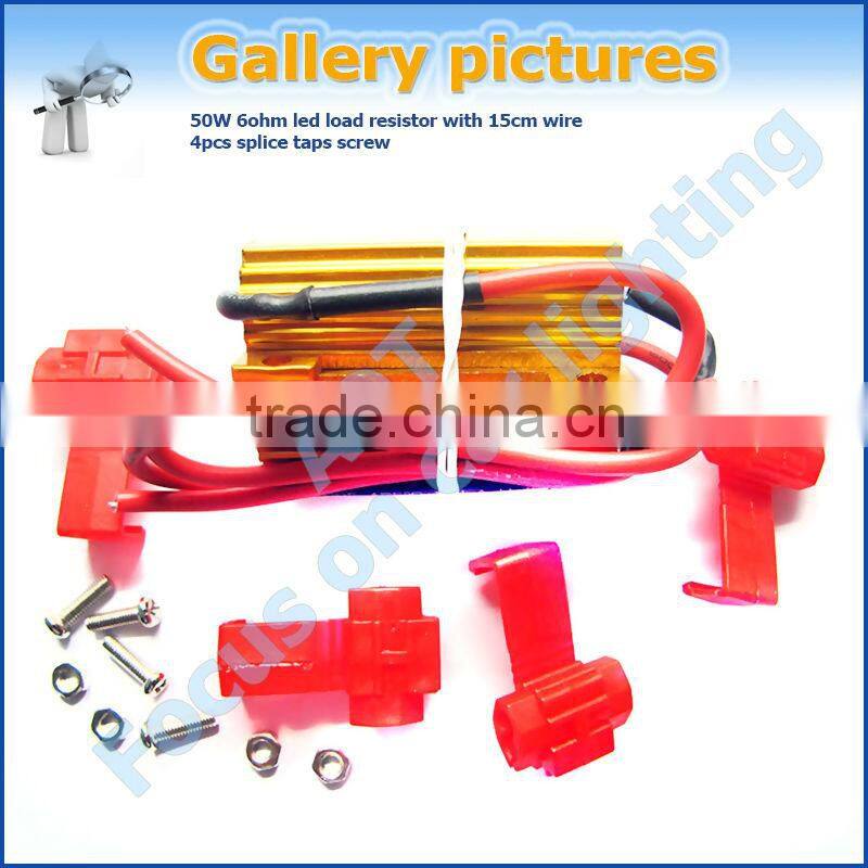 LED Bulb Load Resistor 6Ohm 50Watt For Signal or Brake light with Dual Filament