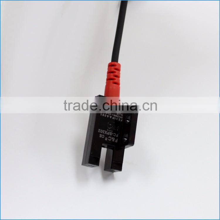 5mm slot width 4 wires U-shaped photoelectric sensor with CE certificate