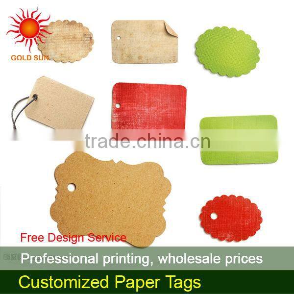 folded paper hang tag
