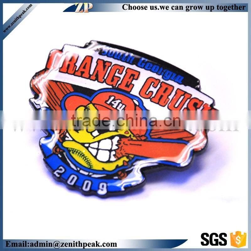 factory direct sell high quality baseball metal badge