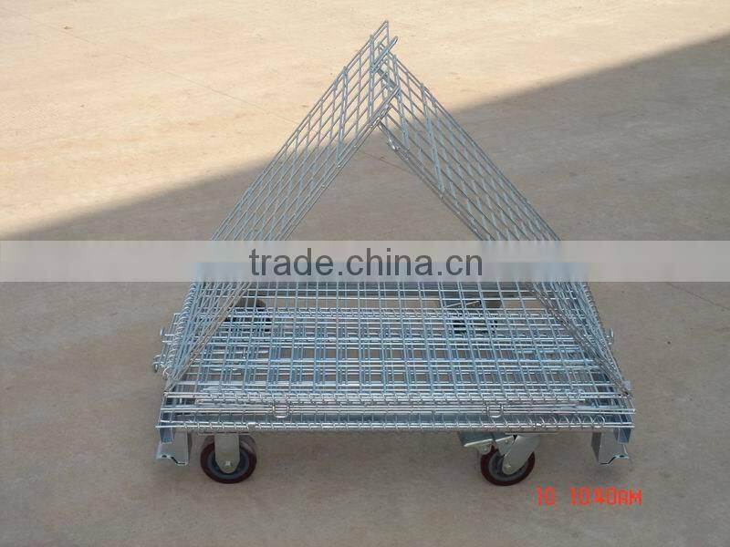 2014 Hot Sell Stackable Wire Container Industrial Stackable Storage Wire Mesh Containers