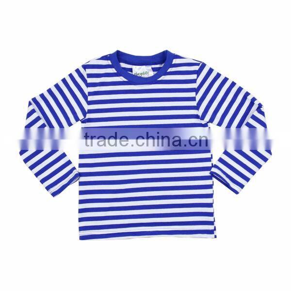 Hot sale long sleeve icing shirt oem service strip cotton shirt latest shirt designs for boys children's fall boutique clothing
