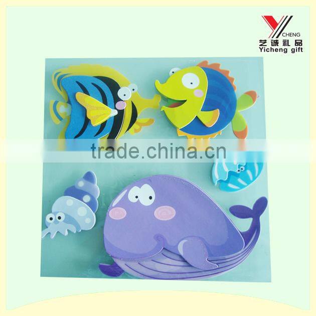 3d animal Stereoscopic wall sticker for kids room decoration