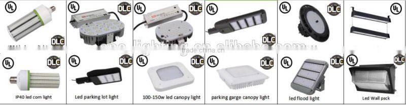 Gas station led canopy lights 150w UL cUL DLC list aluminum body led canopy light with 5 years warranty
