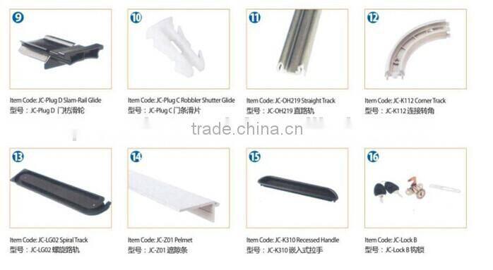 PVC roller shutter of furniture, office furniture