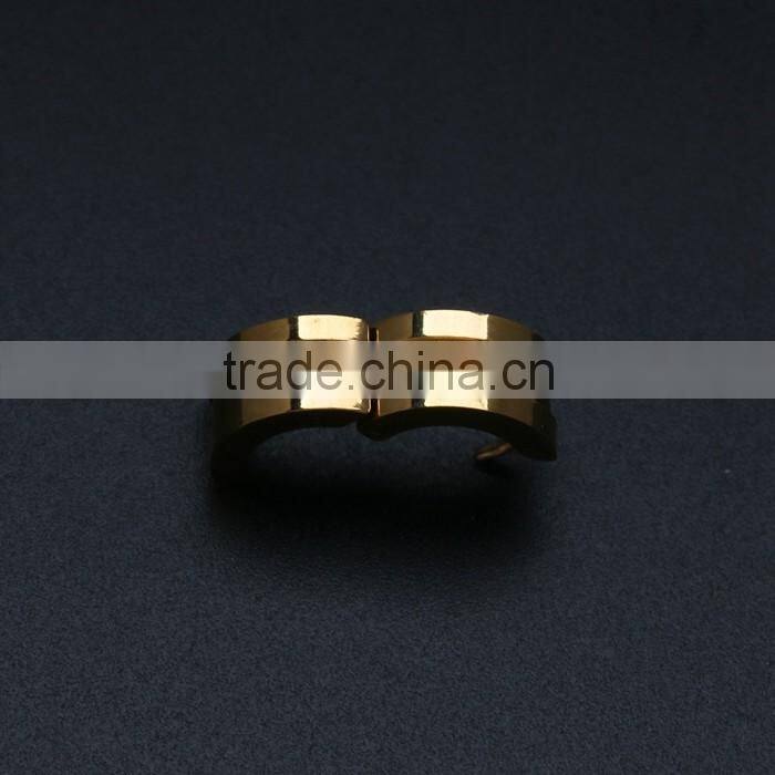 Gold Plated Stainless Steel Segment Cartilage Self Piercing Bulk Hoop Earrings