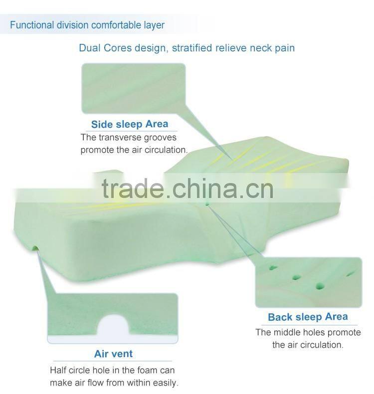 Best quality Approval memory foam pillow With logo Printing