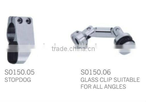 stainless steel sliding glass door glass clamp buckle