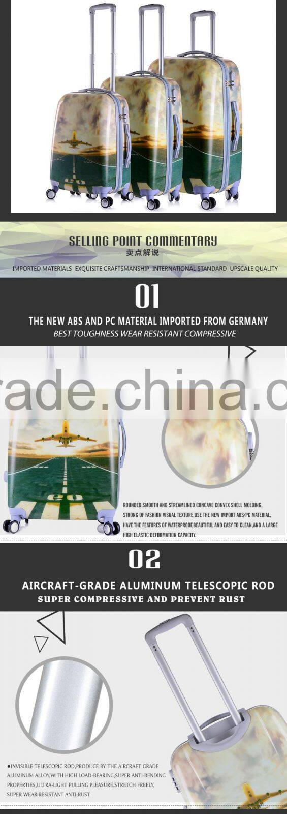 abs/pc decent trolley cases suitcase luggage