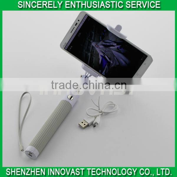 OEM custom logo low price extendable bluetooth selfie stick