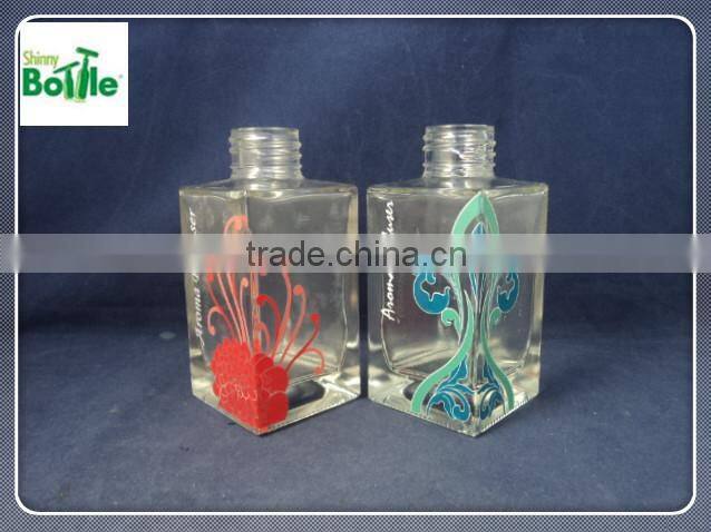 120ml square glass bottle/aroma reed diffuser