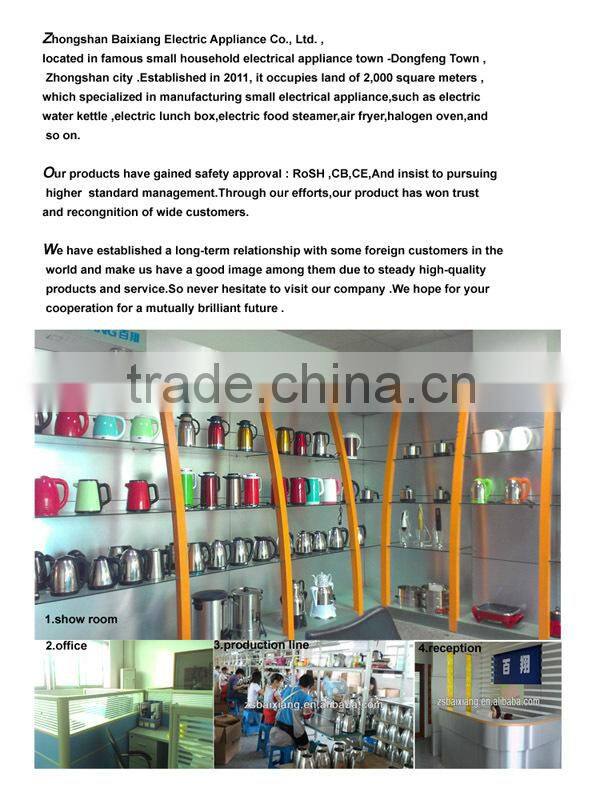 1.5L 220V Electric Noodle Kettle Stainless Steel Electric Heating Electric