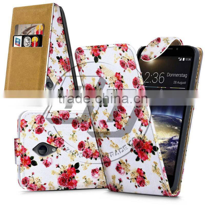 For Vodafone Smart 4 LTE High Quality Print Flip PU Leather Case Cover Moible Phone Case