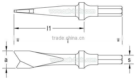 Non-Magnetic TC4 for aviation Titanium NUT SPLITTER PNEUMATIC CHISEL
