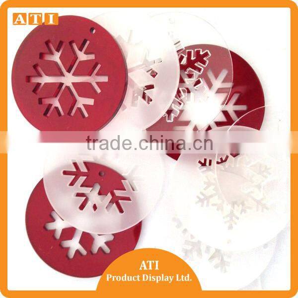 Acrylic Christmas tree decoration print letter laser cut christmas ornament