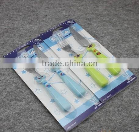 children cutlery set with animated cartoon handle