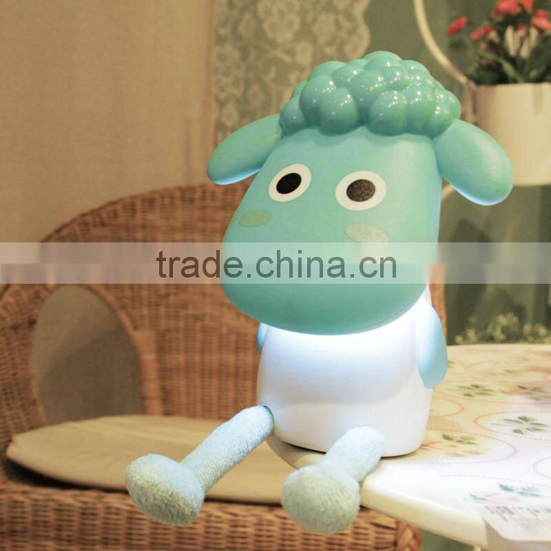 Modern cute wireless battery powered children kids led study sheep desk lamp