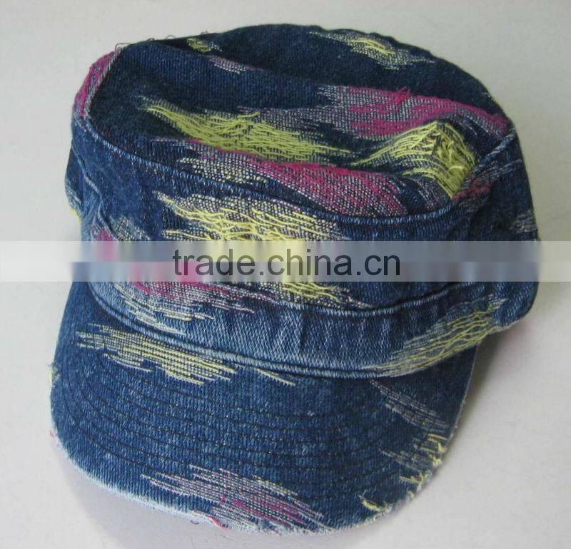 Distress Washed Fashion Camo Military Cap Hat custom cotton baseball cap army cap