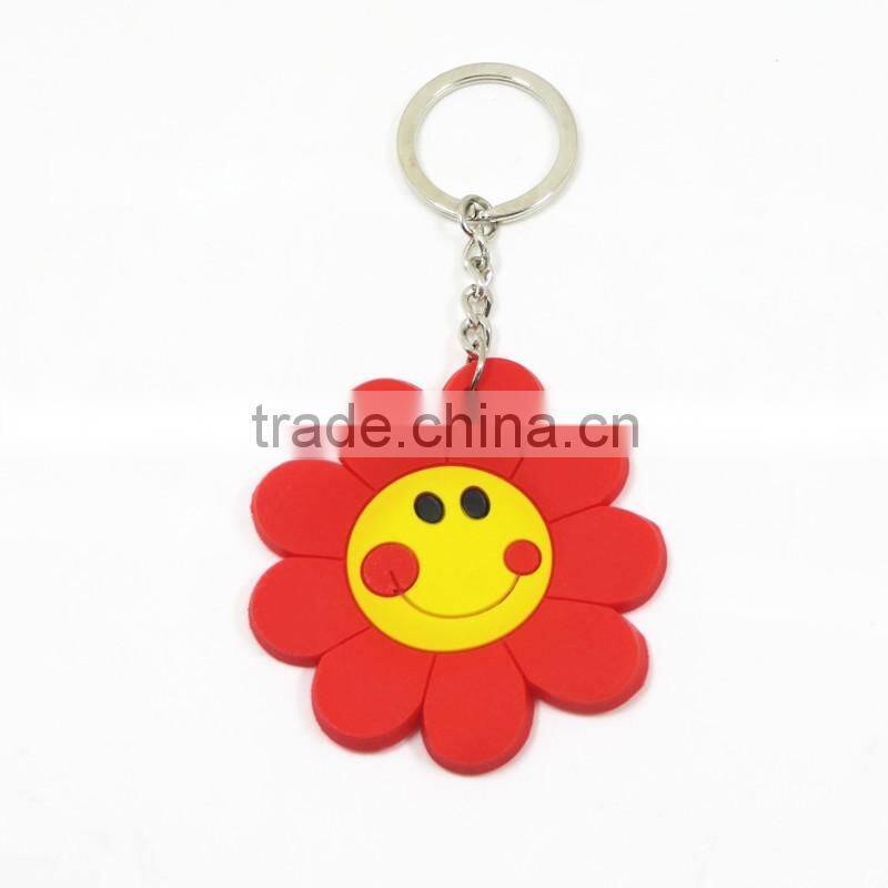 Yiwu Manre Best selling advertising custom pvc keychain/ 2d custom keychain