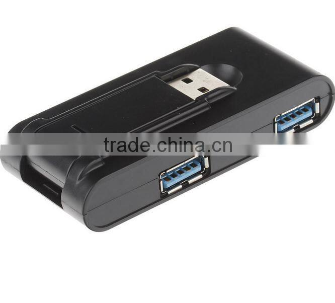 Hot Mini Rotatable 4 Ports USB Hub High Speed USB Hub Hot Sell USB 3.0 Hub Black & White Available