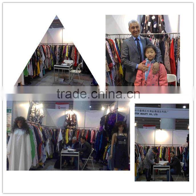 black waterproof barber cape/hairdresser cape