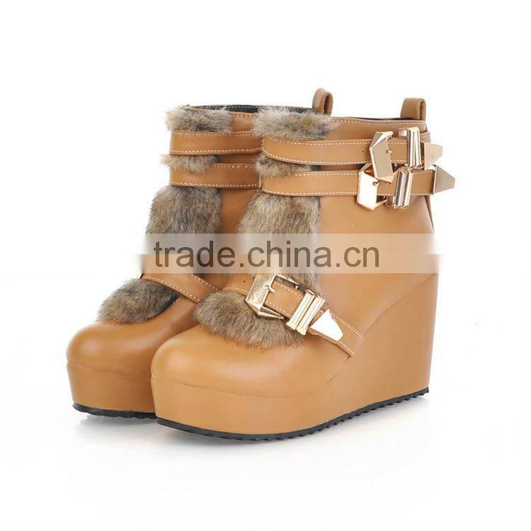 lady winter fashion pumps short warm boots XW326