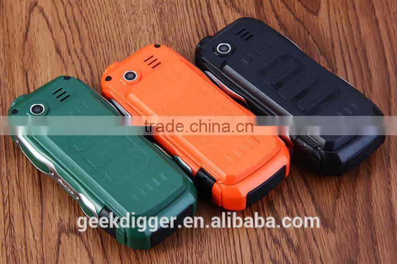 XP3330 Green Quad Band Unlocked Phone Alarm Dual SIM Bluetooth