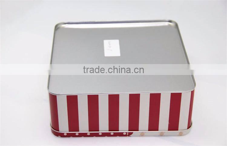 big square metal clothes packing tin box christmas gift