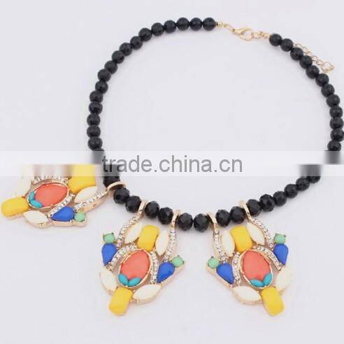 Fashion Acrylic Choker Vintage Pendant Statement Necklace Women Necklaces & Pendants Fashion Necklaces for Women 2014