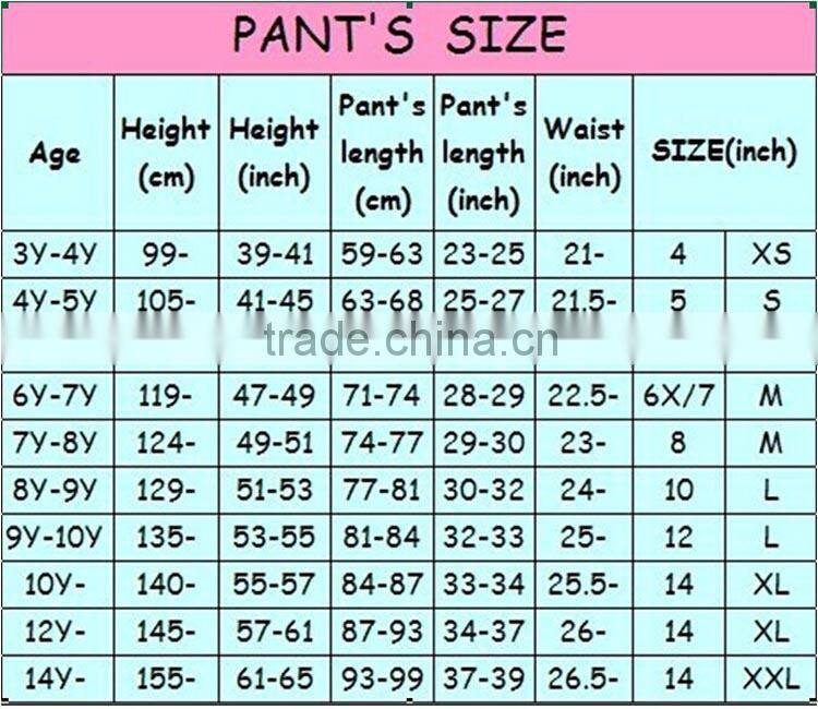 wholesales lowest price cotton ruffle girls half plain legging