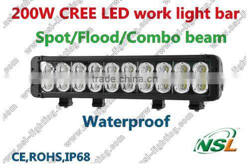 17inch 200watt C REE LED fog light/LED light bar for ATV SUV track