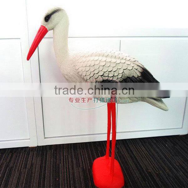 Plastic flocked magpie hunting decoy or gadern decoration