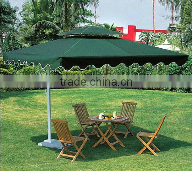Double tip aluminum pole solar beach umbrella DH-3005