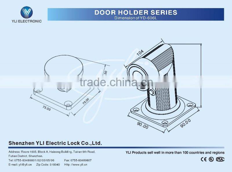 Floor Mount Door Holder